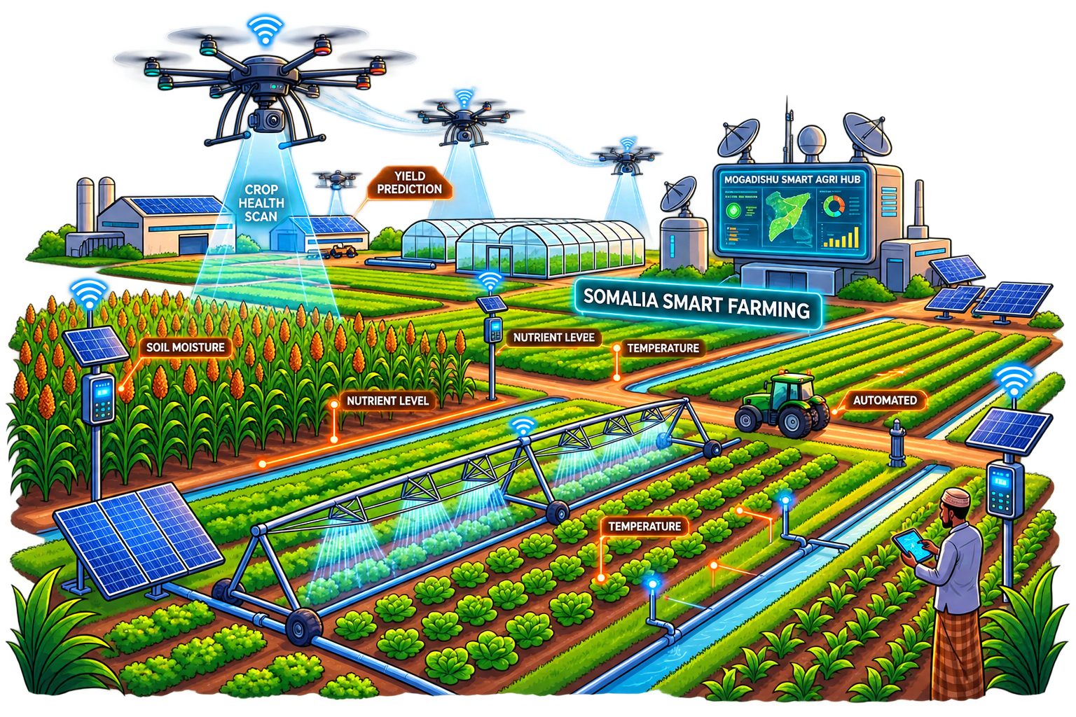 SOMRAN Unveils Autonomous AgriTech & IoT Irrigation Platform for Somali Agriculture